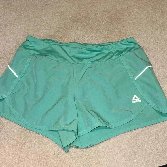 Green Reebok athletic shorts size medium - Picture 1 of 6
